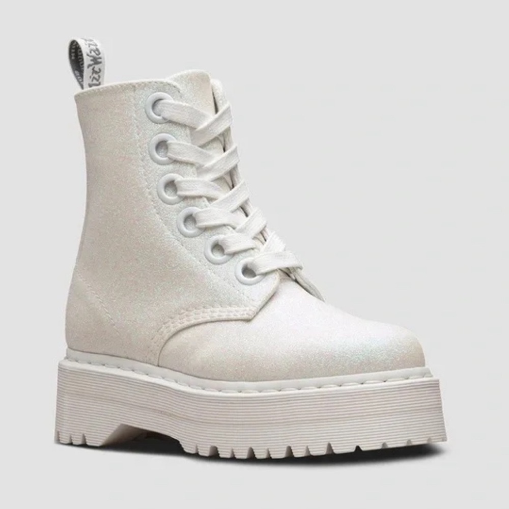 Dr martens Molly white sparkle